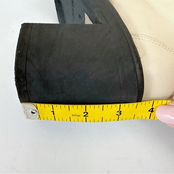 Free People Off-White Leather Moto Dylan Ankle Bootie Sz 39 Lace Up Goth Grunge - Picture 14 of 16